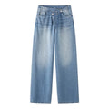 Damen Mom Jeans High Waist – Stylische Wide Leg Jeans