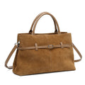 Damen Handtasche aus Wildleder und Echtleder – Geräumig & Elegant – Premium Schultertasche