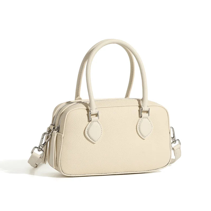 [15 % RABATT]  Damen Mini Schultertasche aus echtem Leder – Elegant, vielseitig & im modernen Boston-Design