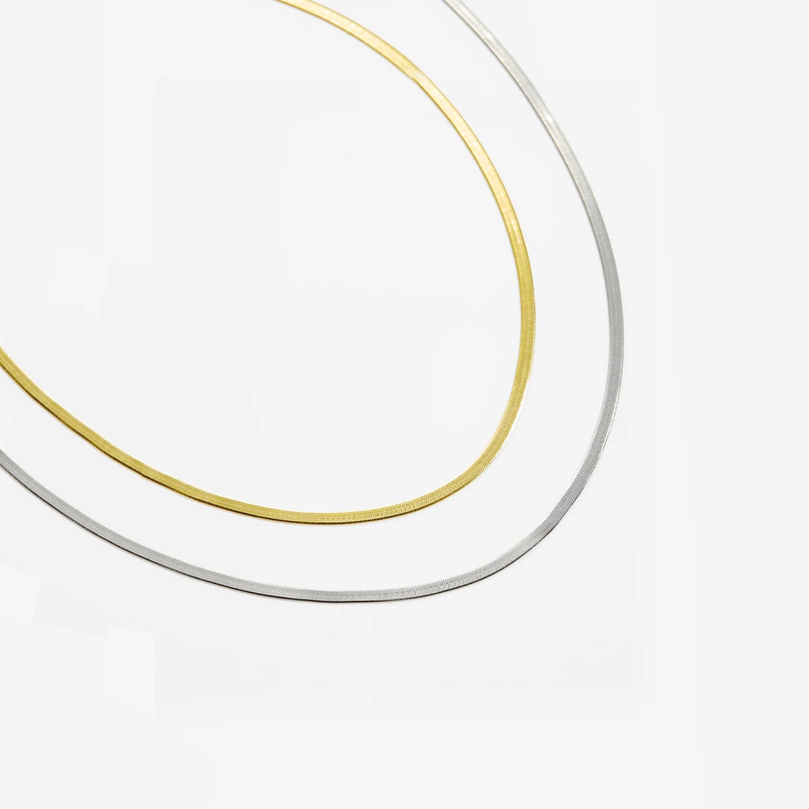 Damen Choker aus 925 Sterling Silber – Vergoldet oder Platinbeschichtet, Elegant und Modern