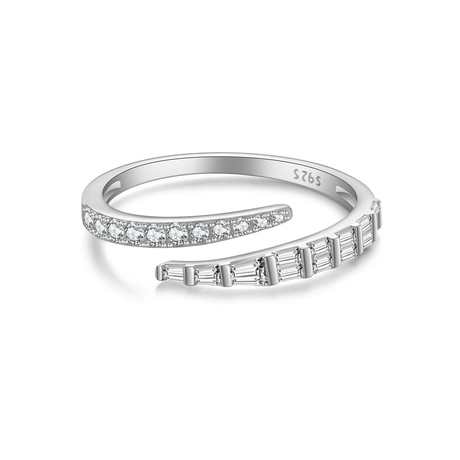 Eleganter Damenring aus 925 Silber – Verstellbare Größe | Vergoldet oder Platinbeschichtet | Zeitlos & Feminin