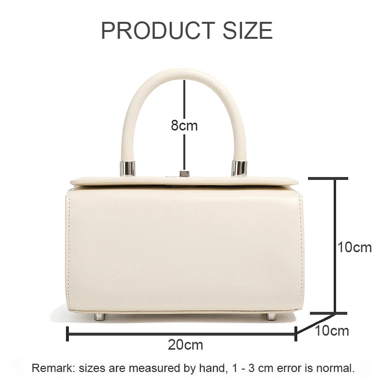 Summer Fashion Girls Simple Shoulder Slung Doctor Box Handbag Women Daily Commuting Crossbody Ladies Hand-held Small Square Bag