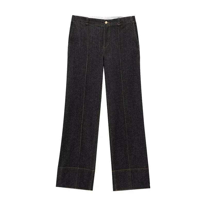 Damen Denim Hemd Langarm – Stylische Jeansbluse mit Knöpfen