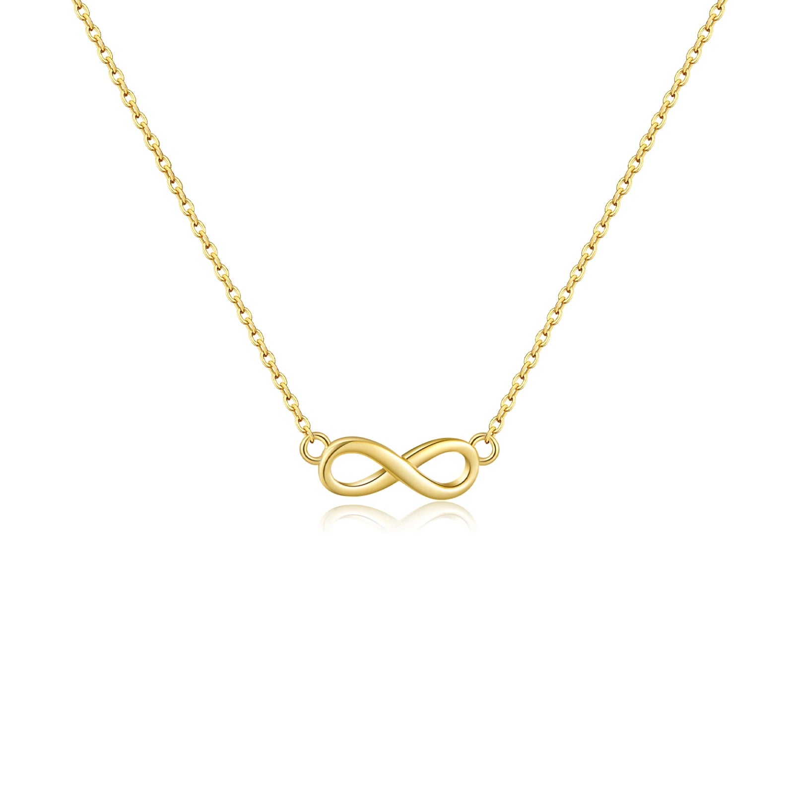 Freundschafts Halskette, vergoldet oder platinbeschichtet aus 925 Sterling Silber – Bedeutungsvolles Geschenk