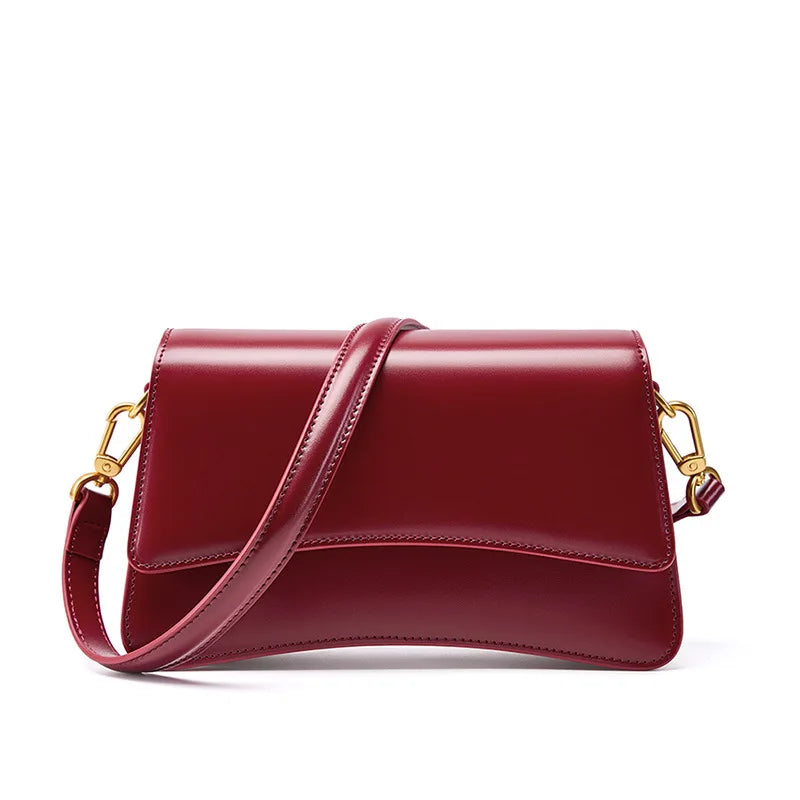 Elegante Damen Umhängetasche aus echtem Leder – Hochwertige Schulter- & Crossbody Tasche