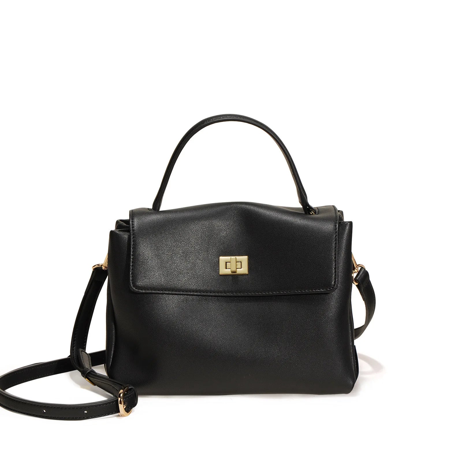 Damen Umhängetasche aus Echtleder – Mittelgroße Vintage Tasche, Elegant & Vielseitig