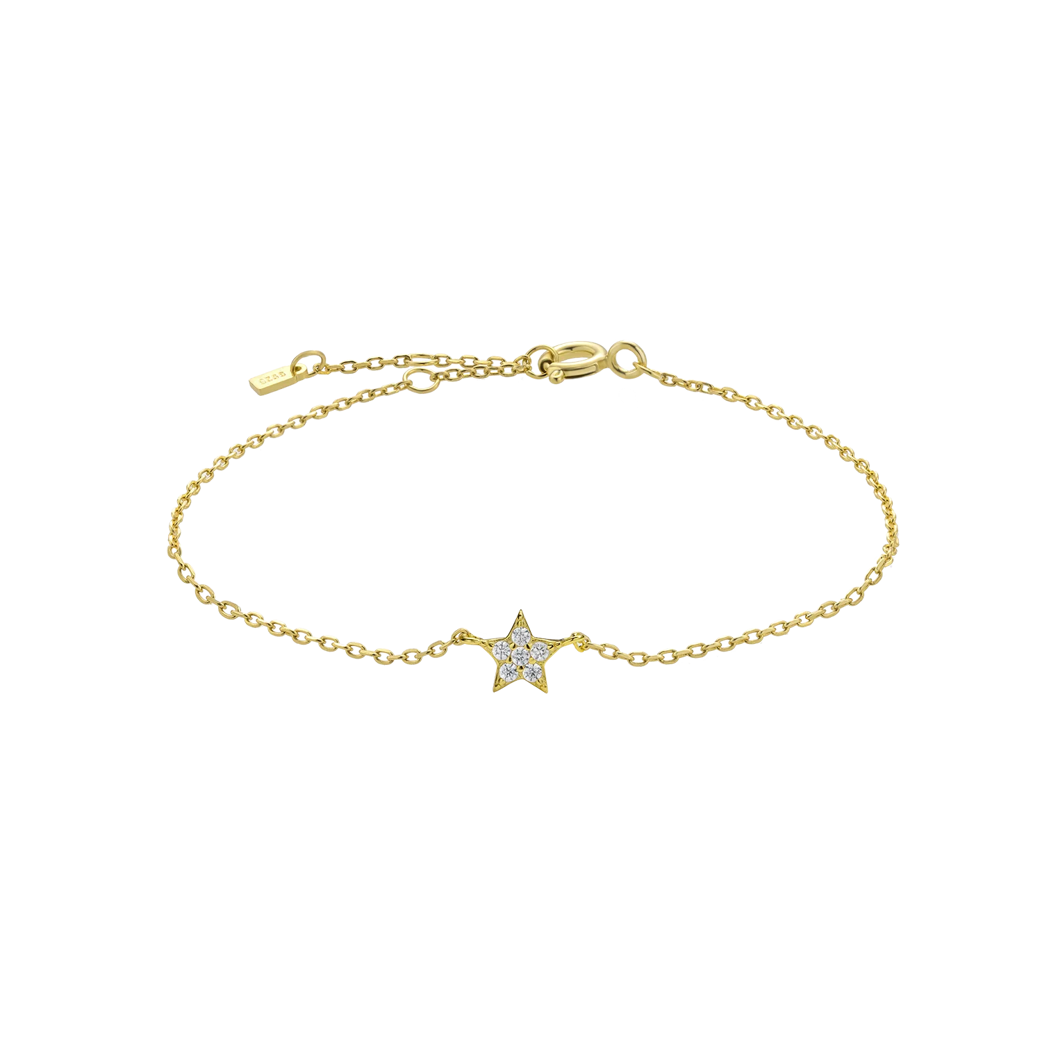 925 Sterling Silber Sternen Armband mit Zirkonia – Vergoldet oder platinbeschichtet, elegant & feminin