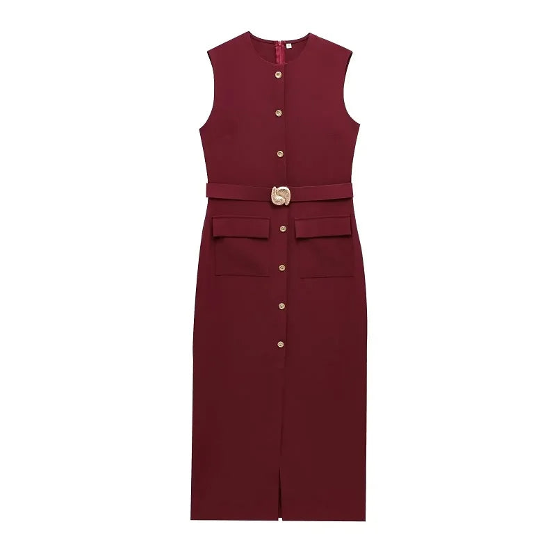 Elegantes Business Midi-Kleid – Zeitlos & Feminin
