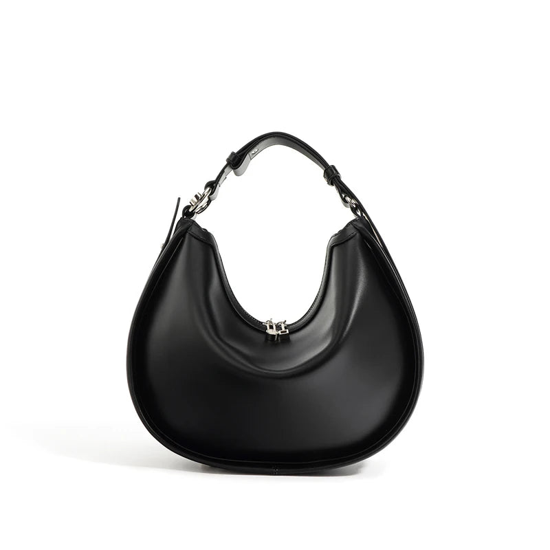 Damen Schultertasche aus Echtleder – Weich, Minimalistisch & Elegant – Moderne Handtasche