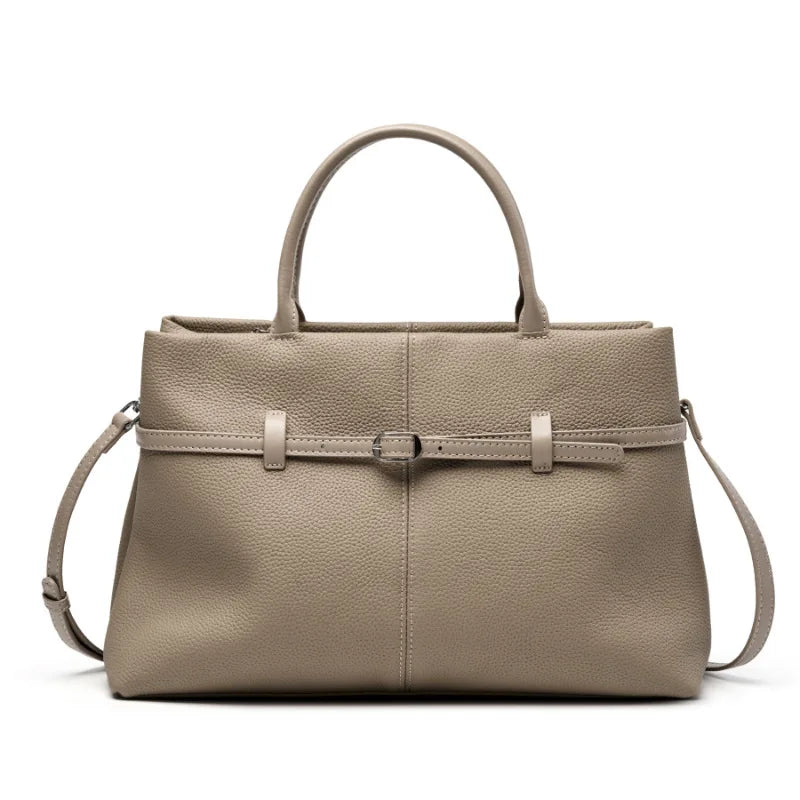[15 % RABATT]  Damen Handtasche aus Echtem Leder – Große Tote Tasche für Büro & Alltag – Elegant, Modern & Geräumig