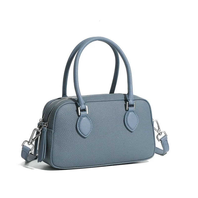 [15 % RABATT]  Damen Mini Schultertasche aus echtem Leder – Elegant, vielseitig & im modernen Boston-Design
