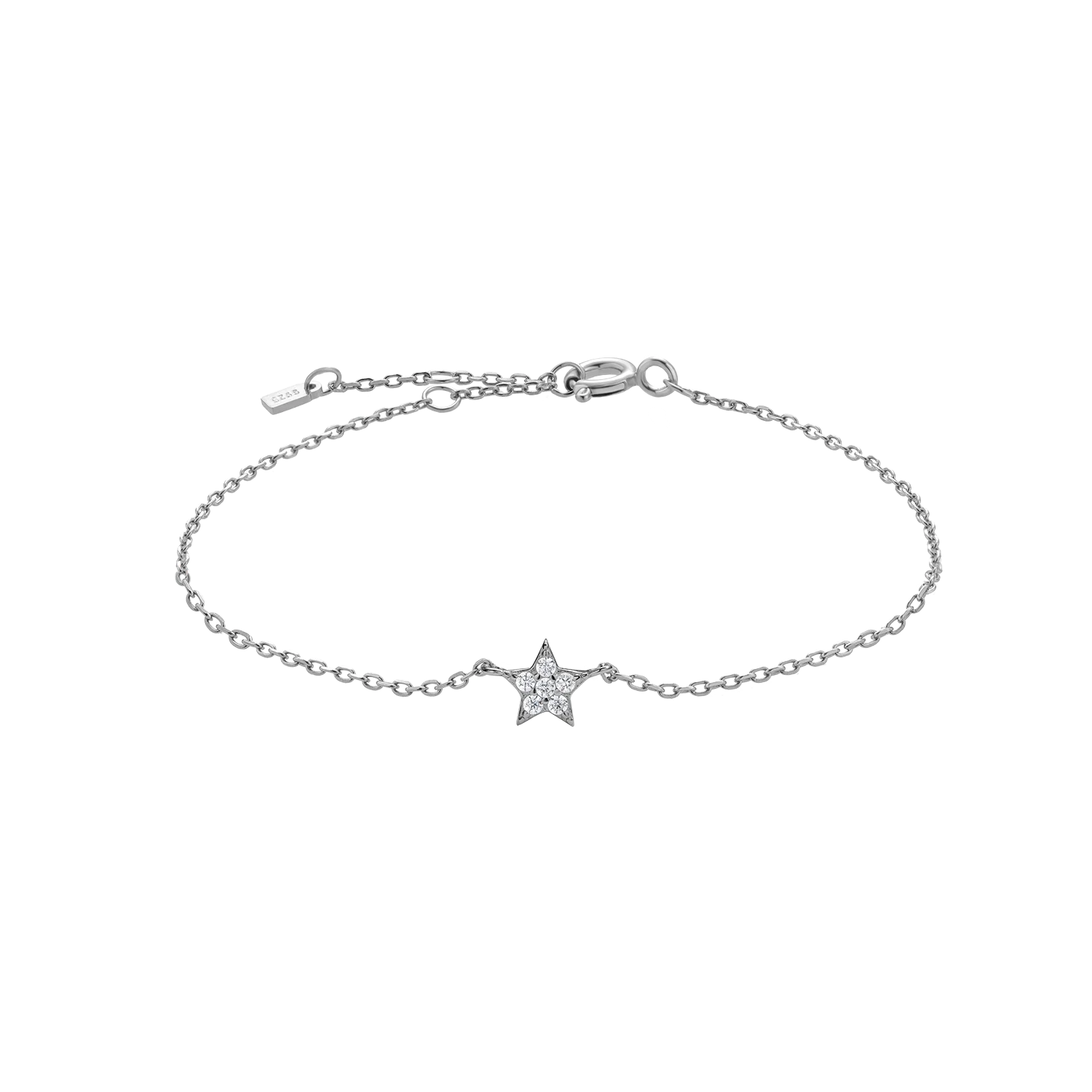 925 Sterling Silber Sternen Armband mit Zirkonia – Vergoldet oder platinbeschichtet, elegant & feminin