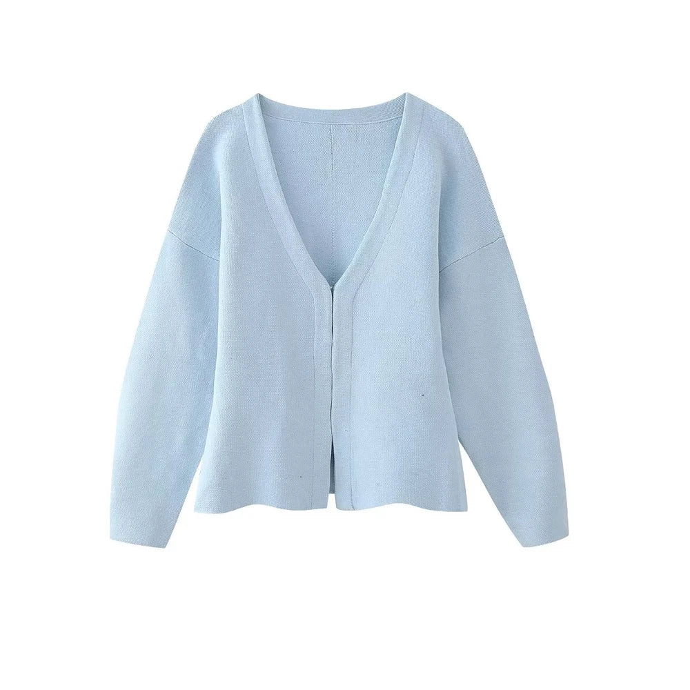 Damen Strick Cardigan – Figurbetont mit V-Ausschnitt