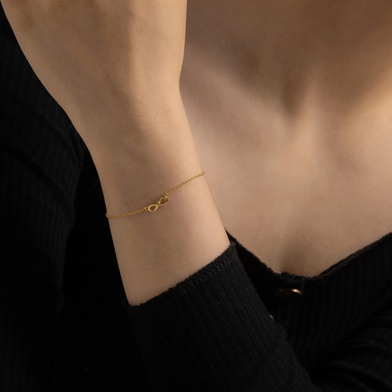 Damen Armband aus 925 Sterling Silber – Freundschaftskette vergoldet oder platinbeschichtet, elegant und minimalistisch