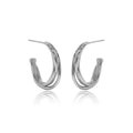 925 Sterling Silber Große Huggie Creolen – Schlicht, Modern & Elegant – Vergoldet oder Platinbeschichtet