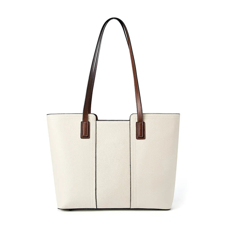 Damen Schultertasche aus Echtleder – Große Business Tote für Laptop – Elegant & Geräumig