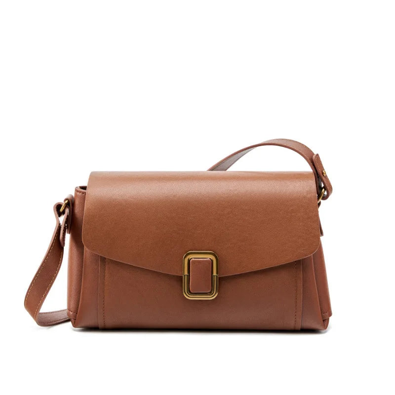 [15 % RABATT]  Damen Schultertasche aus Echtem Leder – Kleine Retro Umhängetasche, Elegant & Vielseitig