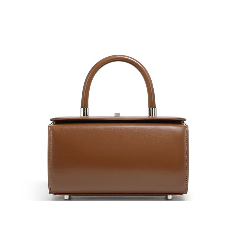 Summer Fashion Girls Simple Shoulder Slung Doctor Box Handbag Women Daily Commuting Crossbody Ladies Hand-held Small Square Bag