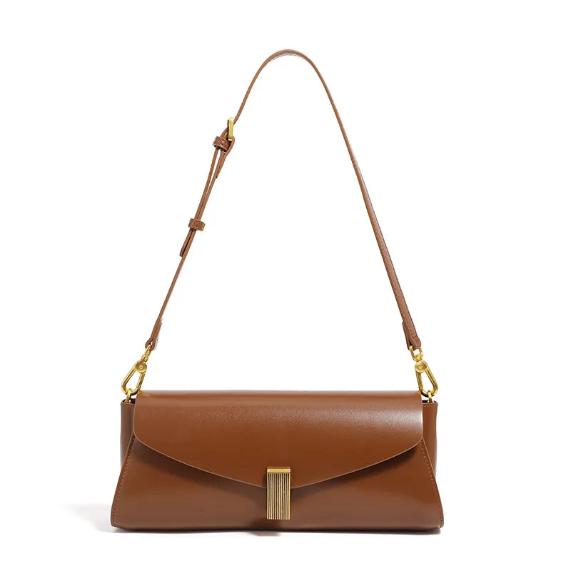 Damen Schultertasche aus Echtleder – Modern, Vielseitig & Stilvoll – Kompakte Handtasche