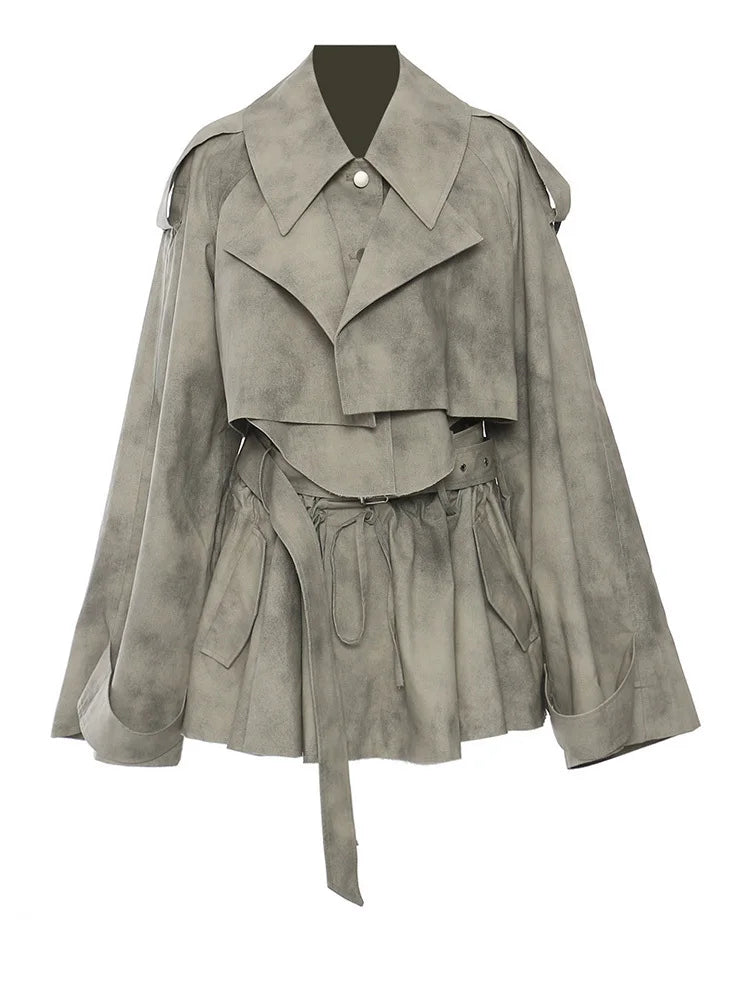 Elegantes Damen Zweiteiler Set – Jacke & Rock mit Print