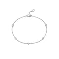 Elegantes Damen Armband aus 925 Sterling Silber – Perlenkette mit Zirkonia, Vergoldet oder Platinbeschichtet, Zeitloser Schmuck