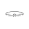 Minimalistischer 925 Silber Ring mit Zirkonia – Vergoldet oder Platinbeschichtet | Elegant & Zeitlos