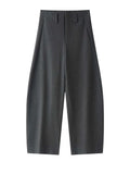 Elegante Damen Hose aus Wollstoff – High Waist & Weites Bein