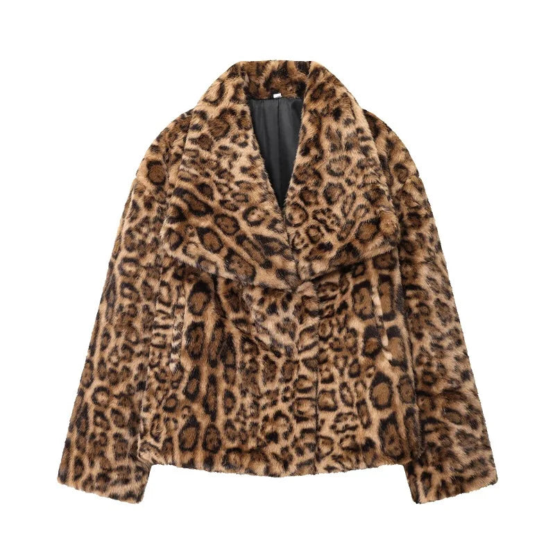 Warmer Damenmantel aus Kunstfell – Modern & Komfortabel