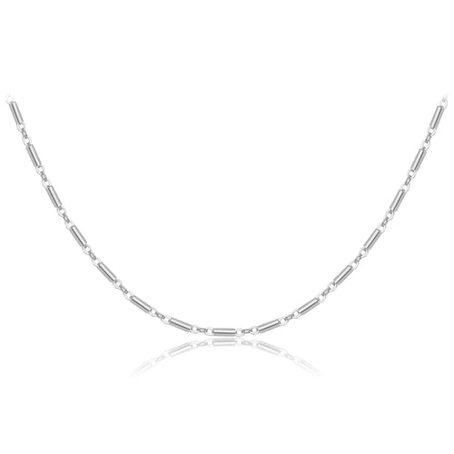 925 Sterling Silber Choker Halskette, vergoldet oder platinbeschichtet – Dünne Bambuskette, elegant & modern