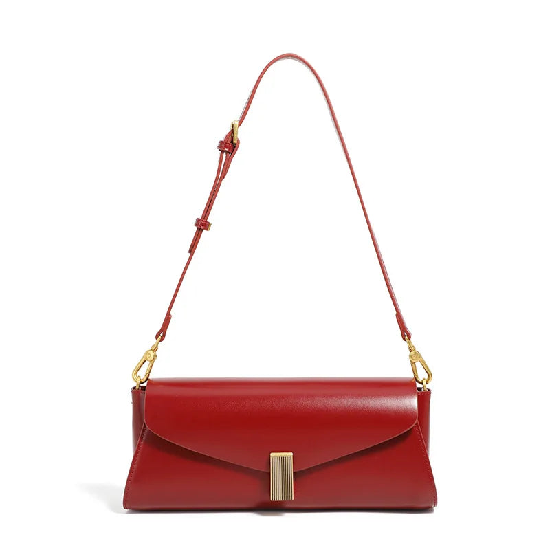 Damen Schultertasche aus Echtleder – Modern, Vielseitig & Stilvoll – Kompakte Handtasche