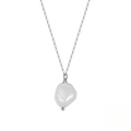 Elegante Damen Perlenkette – 925 Sterling Silber mit Naturperlen, vergoldet oder platinbeschichtet