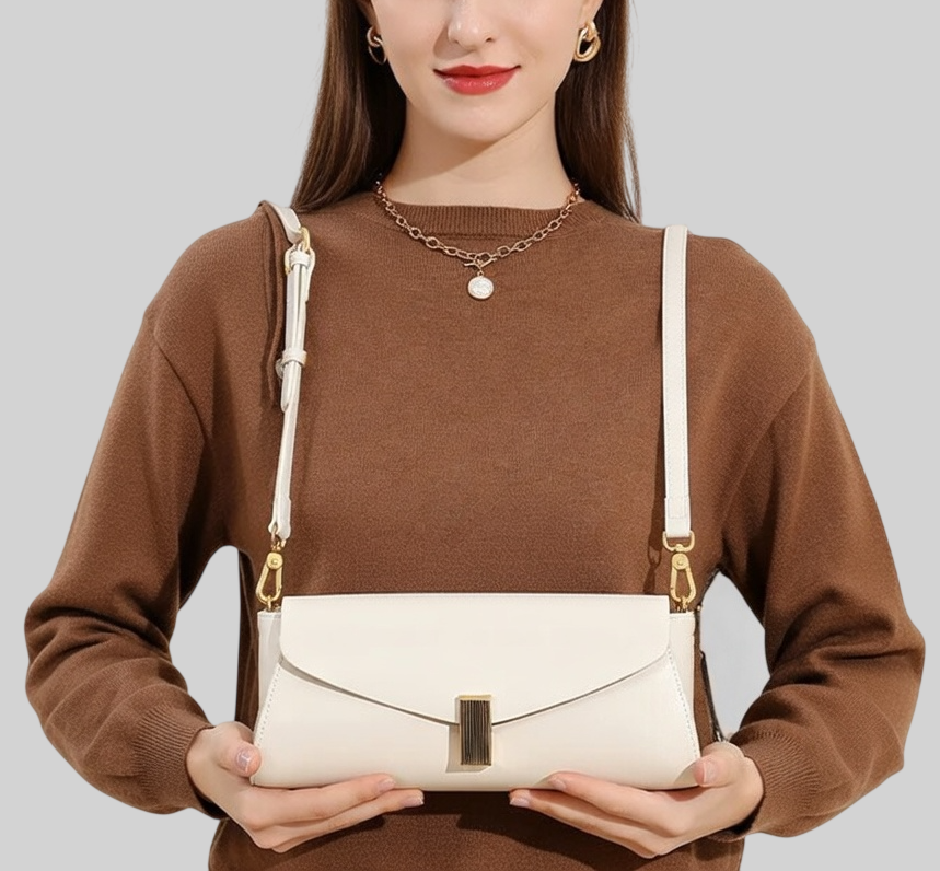 Damen Schultertasche aus Echtleder – Modern, Vielseitig & Stilvoll – Kompakte Handtasche