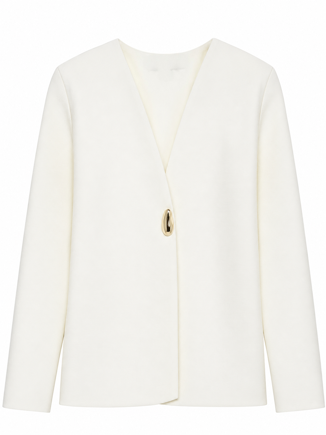 Langärmeliger Damen-Cardigan – lockerer Strickpullover mit Knopfdetail