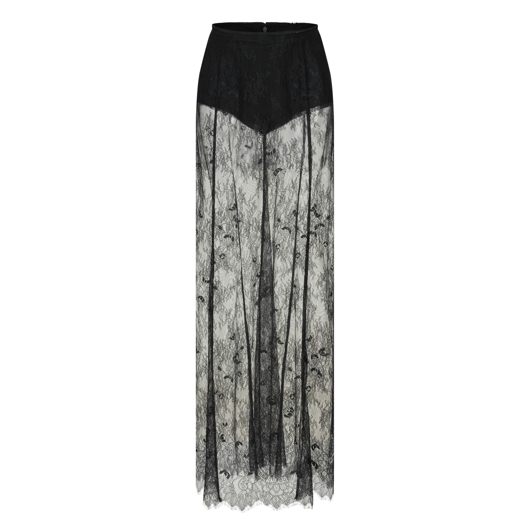 Exklusives Spitzen-Ensemble – Strapless Top mit High-Waist Rock