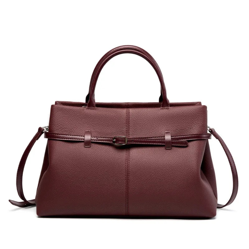 [15 % RABATT]  Damen Handtasche aus Echtem Leder – Große Tote Tasche für Büro & Alltag – Elegant, Modern & Geräumig