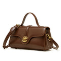 Damen Handtasche aus Echtleder mit Verschluss – Elegante Schultertasche, Premium & Modern