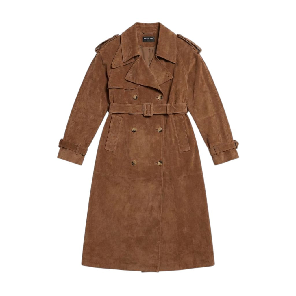 Klassischer Wildledermantel für Damen – Zeitloser Herbst Look