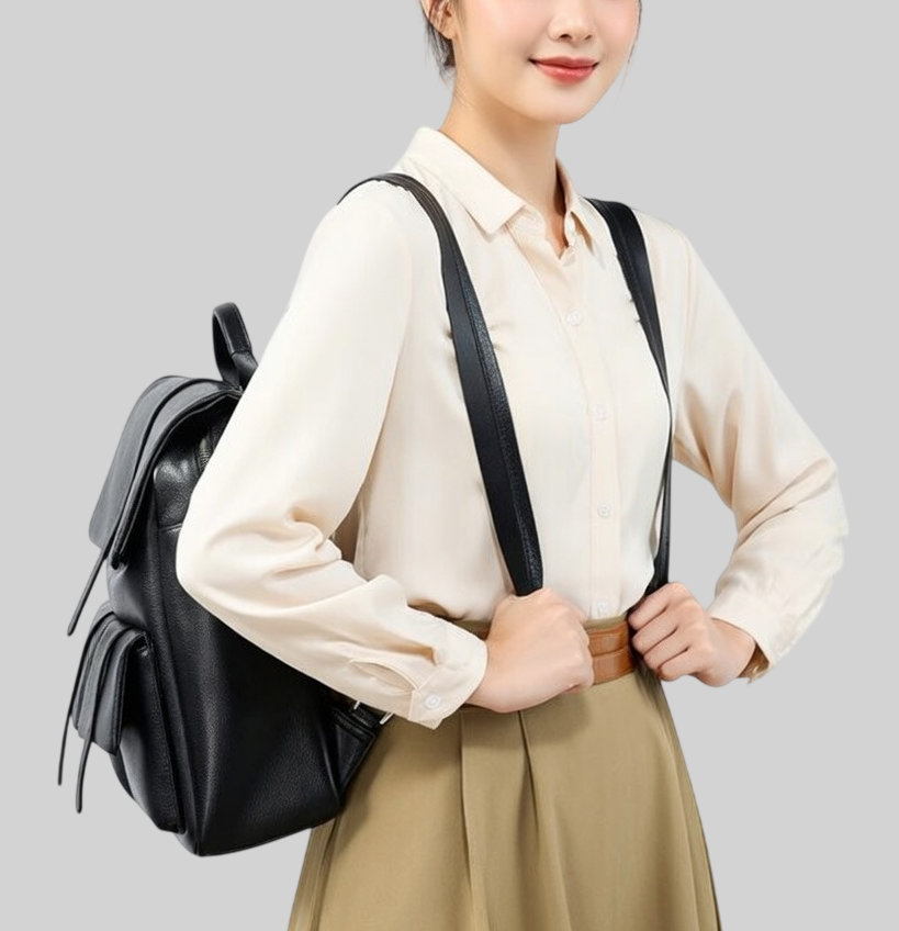 [15 % RABATT]  Damen Rucksack aus Echtleder – Groß, Multifunktional & Elegant – Perfekt für Alltag & Reisen