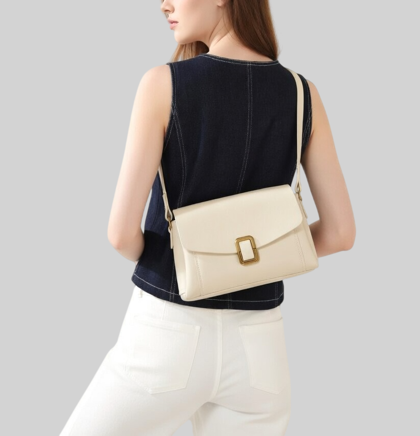 [15 % RABATT]  Damen Schultertasche aus Echtem Leder – Kleine Retro Umhängetasche, Elegant & Vielseitig